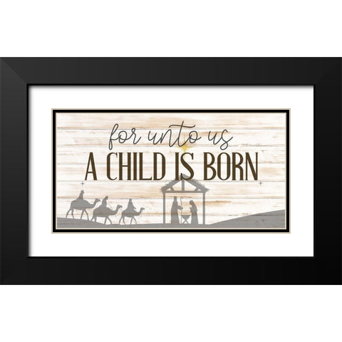 A Child Black Modern Wood Framed Art Print with Double Matting by Bailey, Ann