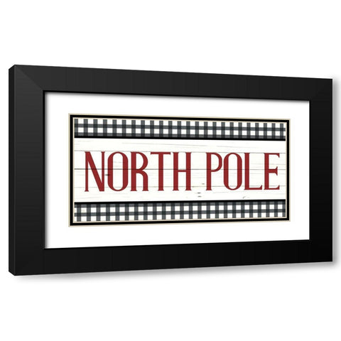 North Pole Panel Black Modern Wood Framed Art Print with Double Matting by Bailey, Ann