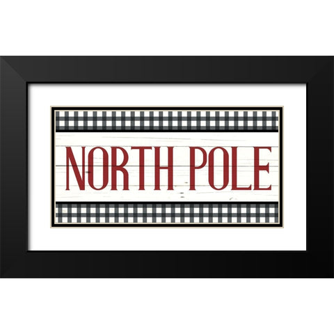 North Pole Panel Black Modern Wood Framed Art Print with Double Matting by Bailey, Ann