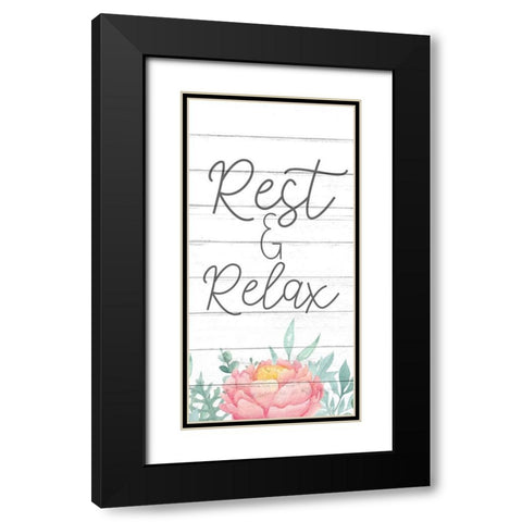 Rest 1 Black Modern Wood Framed Art Print with Double Matting by Bailey, Ann
