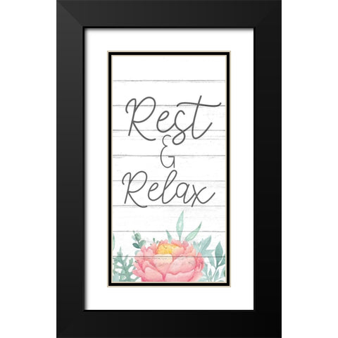 Rest 1 Black Modern Wood Framed Art Print with Double Matting by Bailey, Ann