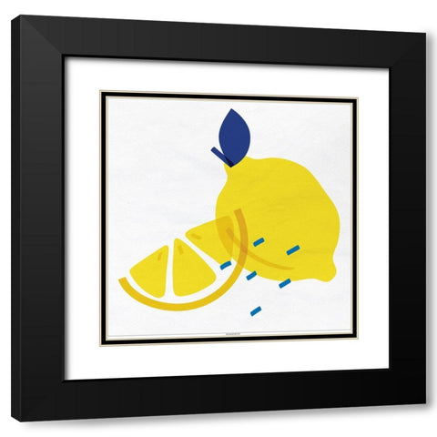 Lemon Drop 3 Black Modern Wood Framed Art Print with Double Matting by Bailey, Ann