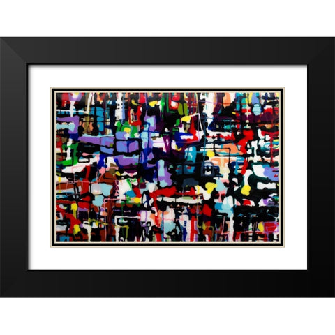 Unconditionally Black Modern Wood Framed Art Print with Double Matting by Bilotta, Barbara