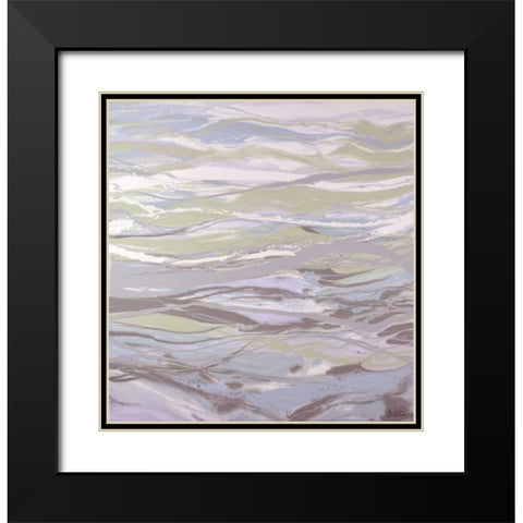 Lavendar Hues Black Modern Wood Framed Art Print with Double Matting by Bilotta, Barbara