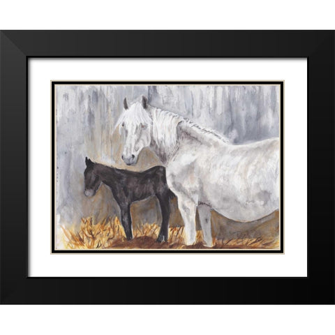Tender Moment II Black Modern Wood Framed Art Print with Double Matting by Dyer, Beverly