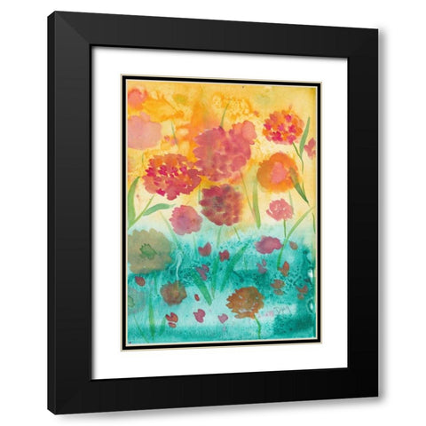 Spring Meadow I Black Modern Wood Framed Art Print with Double Matting by Dyer, Beverly