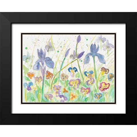 Iris and Company Black Modern Wood Framed Art Print with Double Matting by Dyer, Beverly
