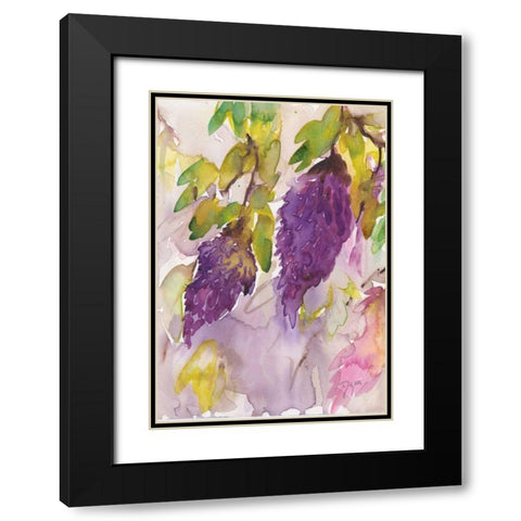 Wisteria I Black Modern Wood Framed Art Print with Double Matting by Dyer, Beverly