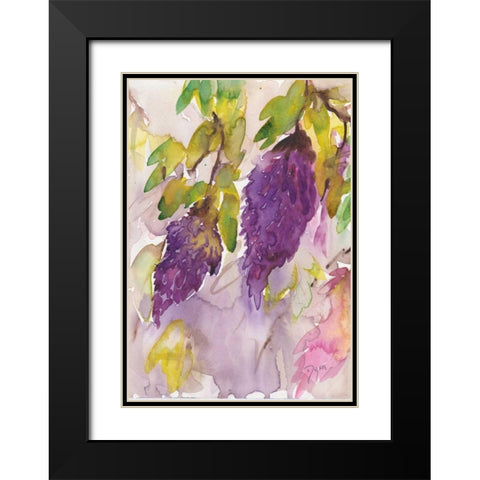 Wisteria I Black Modern Wood Framed Art Print with Double Matting by Dyer, Beverly