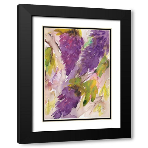 Wisteria II Black Modern Wood Framed Art Print with Double Matting by Dyer, Beverly
