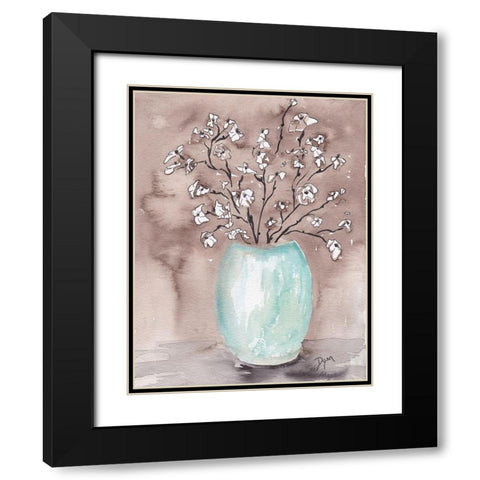 Rustic Bouquet Black Modern Wood Framed Art Print with Double Matting by Dyer, Beverly