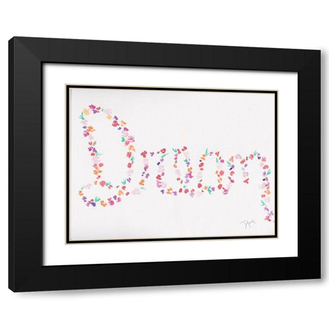 Floral Dream 1 Black Modern Wood Framed Art Print with Double Matting by Dyer, Beverly