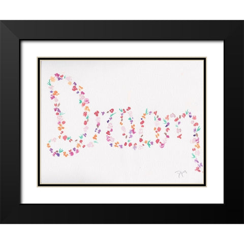 Floral Dream 1 Black Modern Wood Framed Art Print with Double Matting by Dyer, Beverly