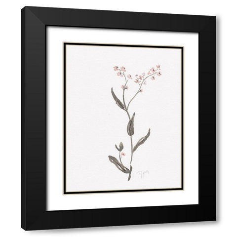 Wildflower Organics I Black Modern Wood Framed Art Print with Double Matting by Kimberly, Allen