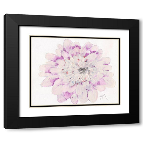 Pale Zinnia 2020 Black Modern Wood Framed Art Print with Double Matting by Dyer, Beverly