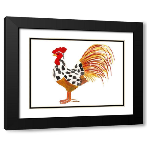 Farm House Friend 1 Black Modern Wood Framed Art Print with Double Matting by Dyer, Beverly