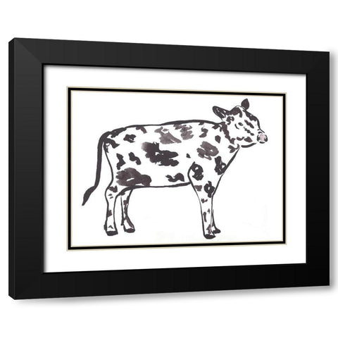 Farm House Friend 2 Black Modern Wood Framed Art Print with Double Matting by Dyer, Beverly