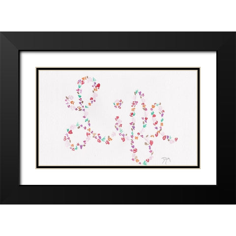 Soft Florals 2018 Life Black Modern Wood Framed Art Print with Double Matting by Dyer, Beverly