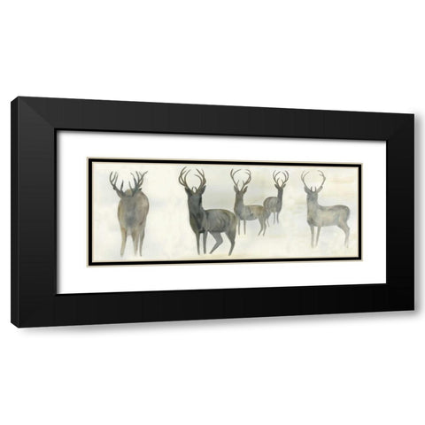 Wild Family Black Modern Wood Framed Art Print with Double Matting by Dyer, Beverly