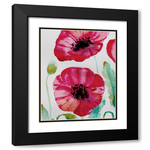 Pixie Pop 1 Black Modern Wood Framed Art Print with Double Matting by Boho Hue Studio