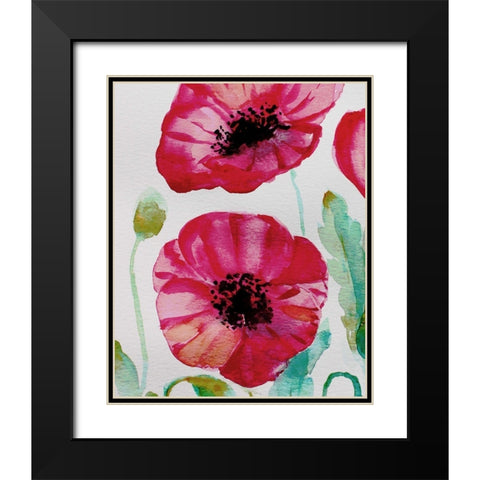 Pixie Pop 1 Black Modern Wood Framed Art Print with Double Matting by Boho Hue Studio