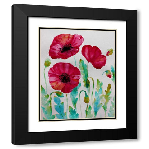 Pixie Pop 2 Black Modern Wood Framed Art Print with Double Matting by Boho Hue Studio