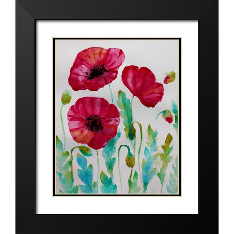 Pixie Pop 2 Black Modern Wood Framed Art Print with Double Matting by Boho Hue Studio