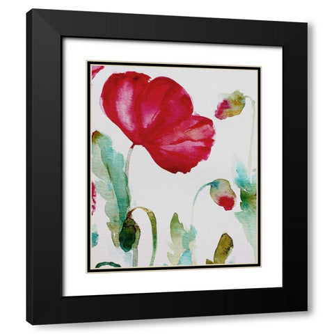 Pixie Pop 3 Black Modern Wood Framed Art Print with Double Matting by Boho Hue Studio