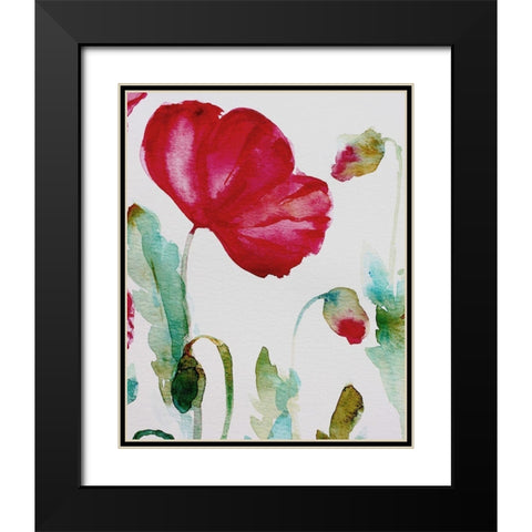 Pixie Pop 3 Black Modern Wood Framed Art Print with Double Matting by Boho Hue Studio