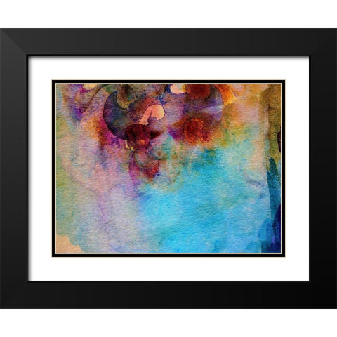 Macrocosm Black Modern Wood Framed Art Print with Double Matting by Boho Hue Studio