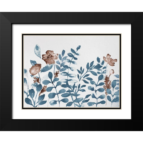 Spring Shrub Life 1 Black Modern Wood Framed Art Print with Double Matting by Boho Hue Studio