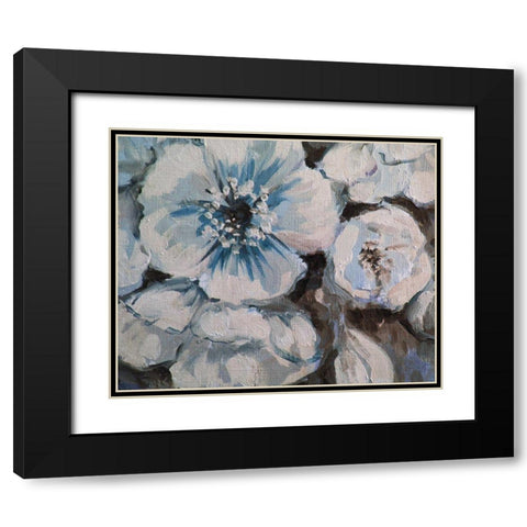Blossom Bunch 2 Black Modern Wood Framed Art Print with Double Matting by Boho Hue Studio