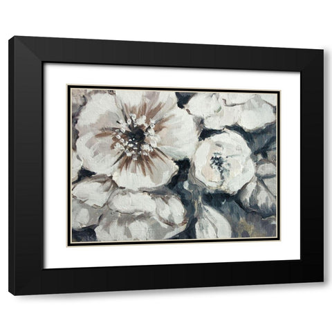 Blossom Bunch 3 Black Modern Wood Framed Art Print with Double Matting by Boho Hue Studio