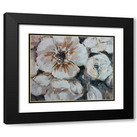 Blossom Bunch 1 Black Modern Wood Framed Art Print with Double Matting by Boho Hue Studio