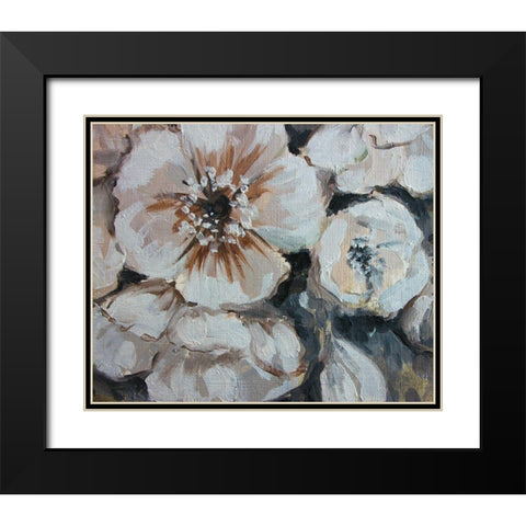 Blossom Bunch 1 Black Modern Wood Framed Art Print with Double Matting by Boho Hue Studio