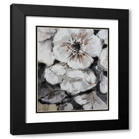 Blossom Bunch 6 Black Modern Wood Framed Art Print with Double Matting by Boho Hue Studio