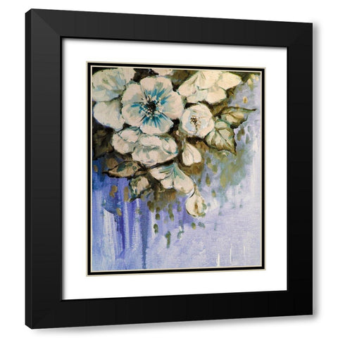 Blossom Bunch 9 Black Modern Wood Framed Art Print with Double Matting by Boho Hue Studio