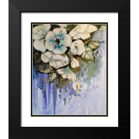 Blossom Bunch 9 Black Modern Wood Framed Art Print with Double Matting by Boho Hue Studio