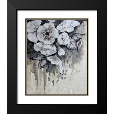 Blossom Bunch 7 Black Modern Wood Framed Art Print with Double Matting by Boho Hue Studio
