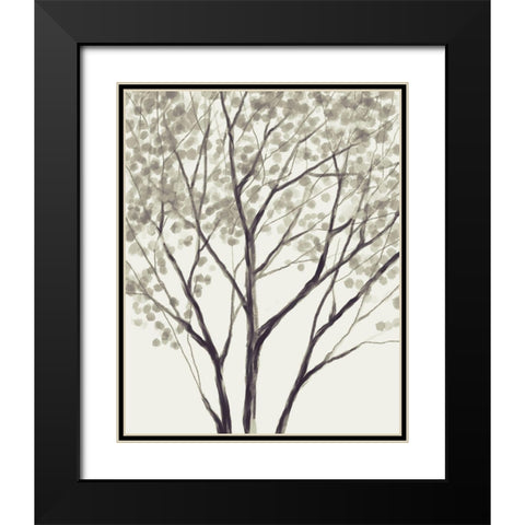 Wildwood Black Modern Wood Framed Art Print with Double Matting by Boho Hue Studio