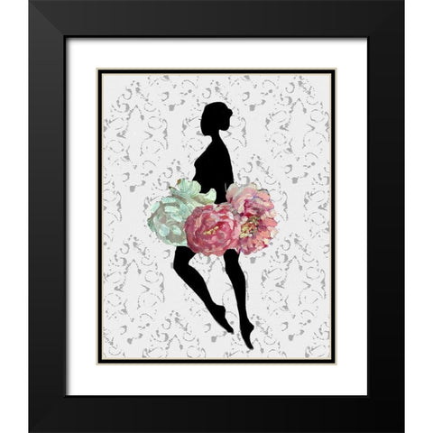 Balllerina One Black Modern Wood Framed Art Print with Double Matting by Boho Hue Studio