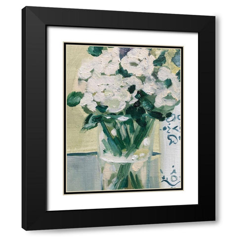 Bouquet 3 Black Modern Wood Framed Art Print with Double Matting by Boho Hue Studio