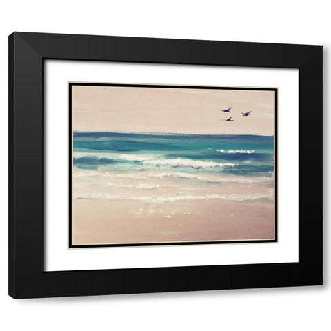 Sea 2 Black Modern Wood Framed Art Print with Double Matting by Boho Hue Studio
