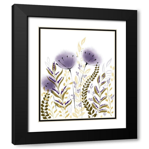 Fields Black Modern Wood Framed Art Print with Double Matting by Boho Hue Studio