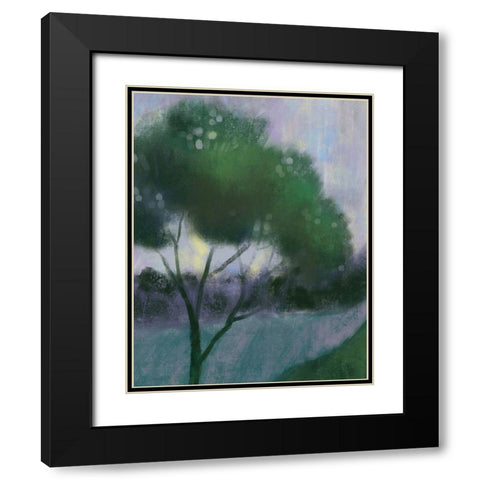 Treee Black Modern Wood Framed Art Print with Double Matting by Boho Hue Studio