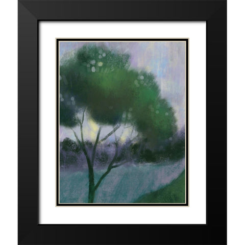 Treee Black Modern Wood Framed Art Print with Double Matting by Boho Hue Studio