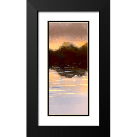 Landscape Aglow Panel 3 Black Modern Wood Framed Art Print with Double Matting by Boho Hue Studio