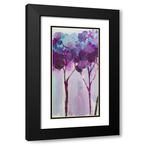 Tree 4 Black Modern Wood Framed Art Print with Double Matting by Boho Hue Studio