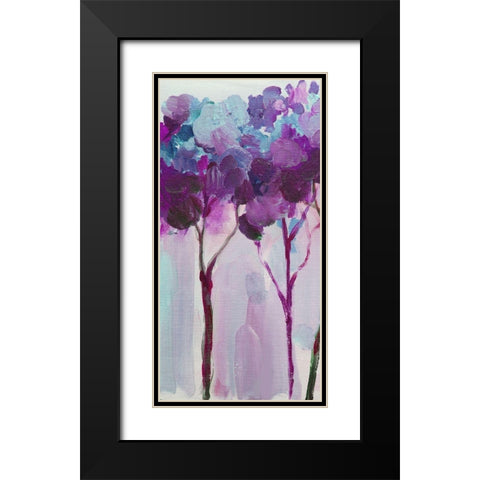 Tree 4 Black Modern Wood Framed Art Print with Double Matting by Boho Hue Studio