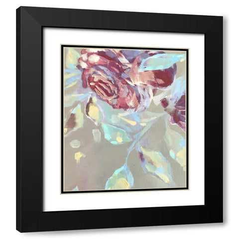 Spring Roses 7 Black Modern Wood Framed Art Print with Double Matting by Boho Hue Studio
